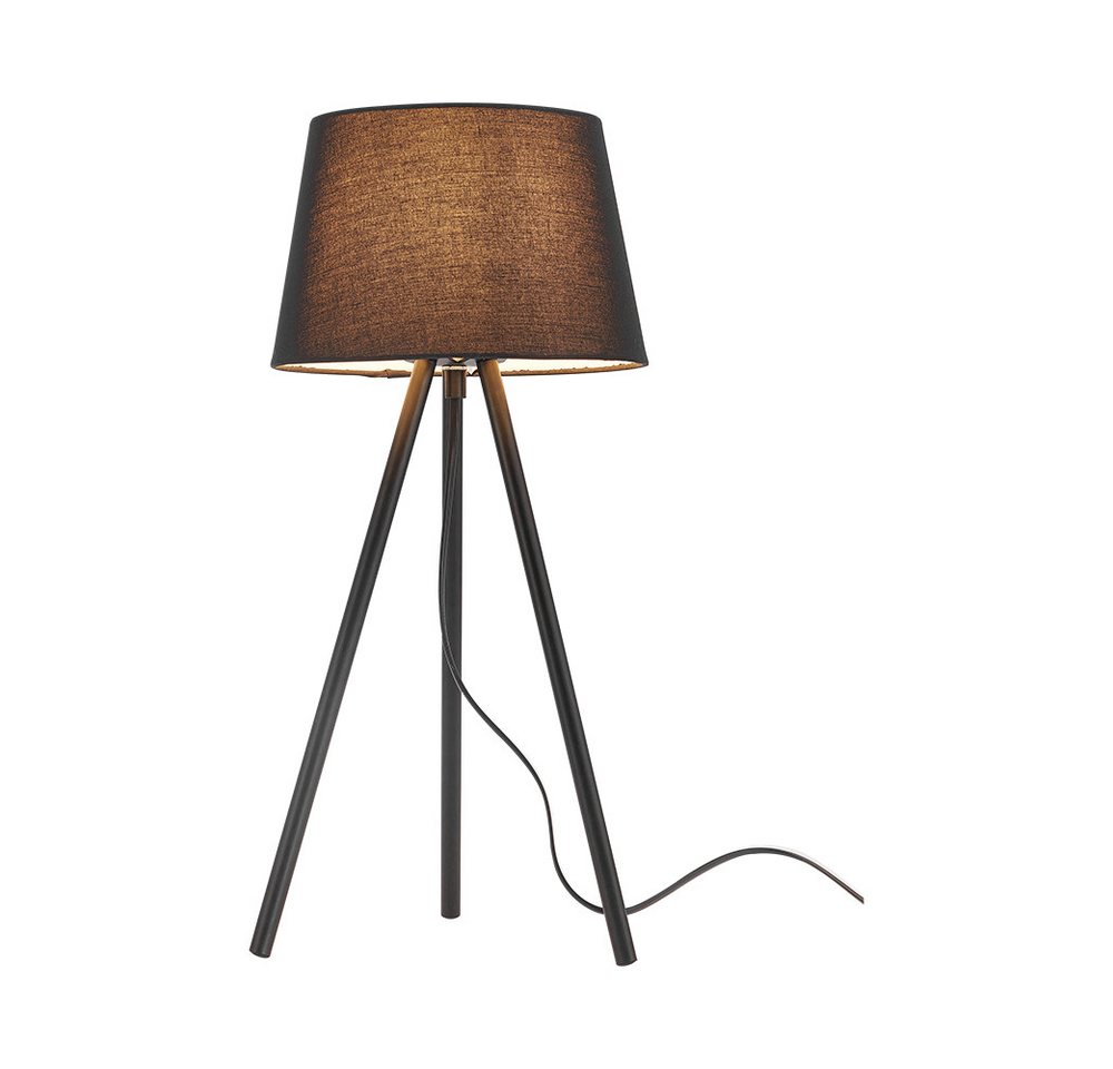 Braytron LED Stehlampe Moderne LED Stehleuchte mit 3-Bein Design und satiniertem Schirm, ohne Leuchtmittel, E27 Fassung (ohne Leuchtmittel), Fußschalter Bild 2