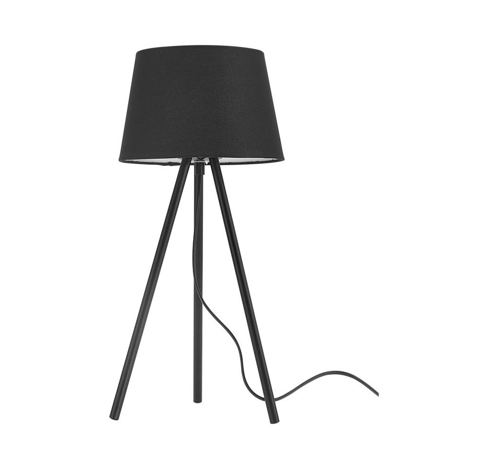 Braytron LED Stehlampe Moderne LED Stehleuchte mit 3-Bein Design und satiniertem Schirm, ohne Leuchtmittel, E27 Fassung (ohne Leuchtmittel), Fußschalter Bild 4