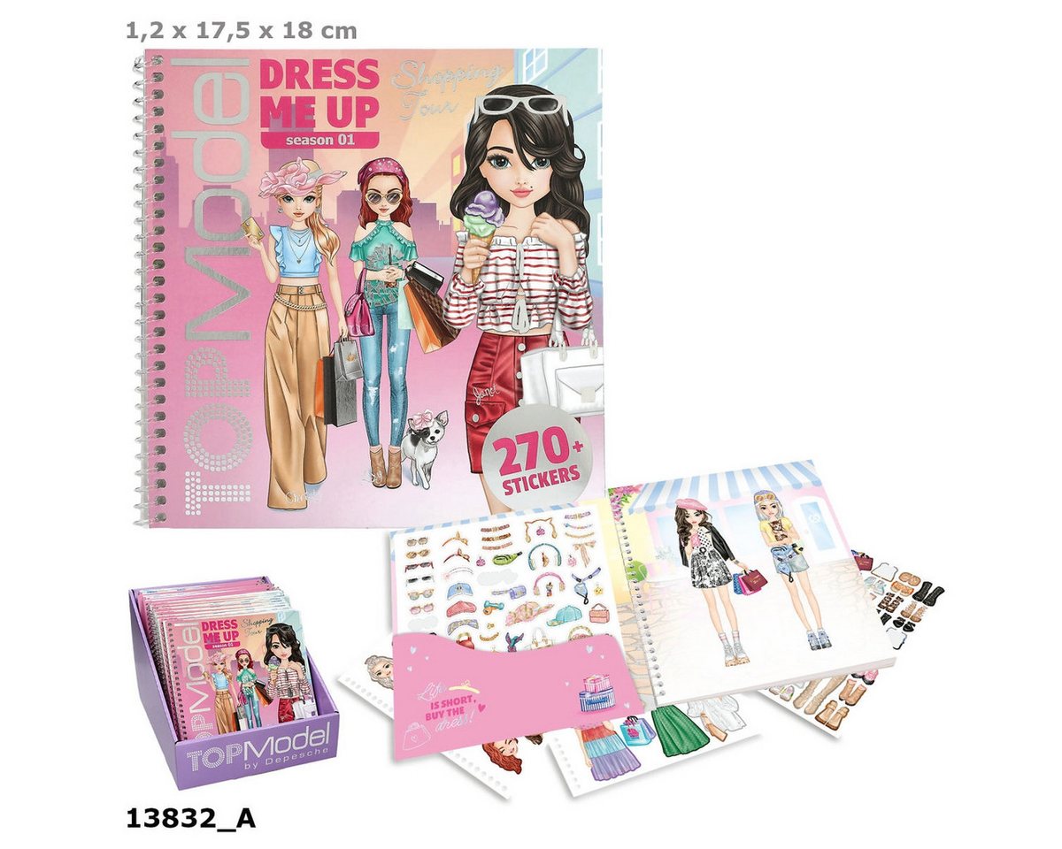 Depesche Stickerbuch TOPModel Dress Me Up Stickerbuch Shopping Tour