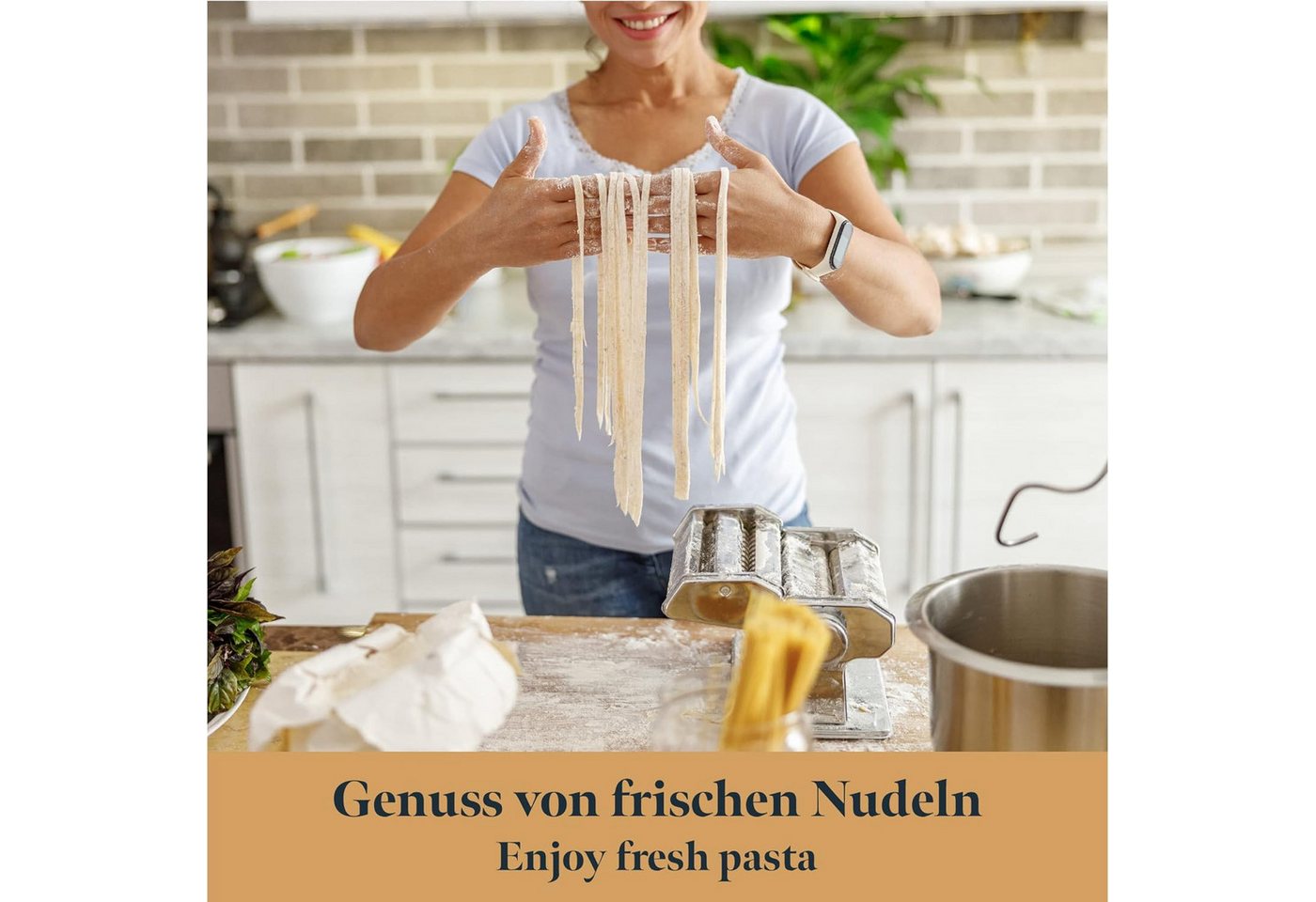 GOURMEO Nudelmaschine GOURMEO Nudeltrockner transparent mit 14 Sprossen für 2 kg Bild 2