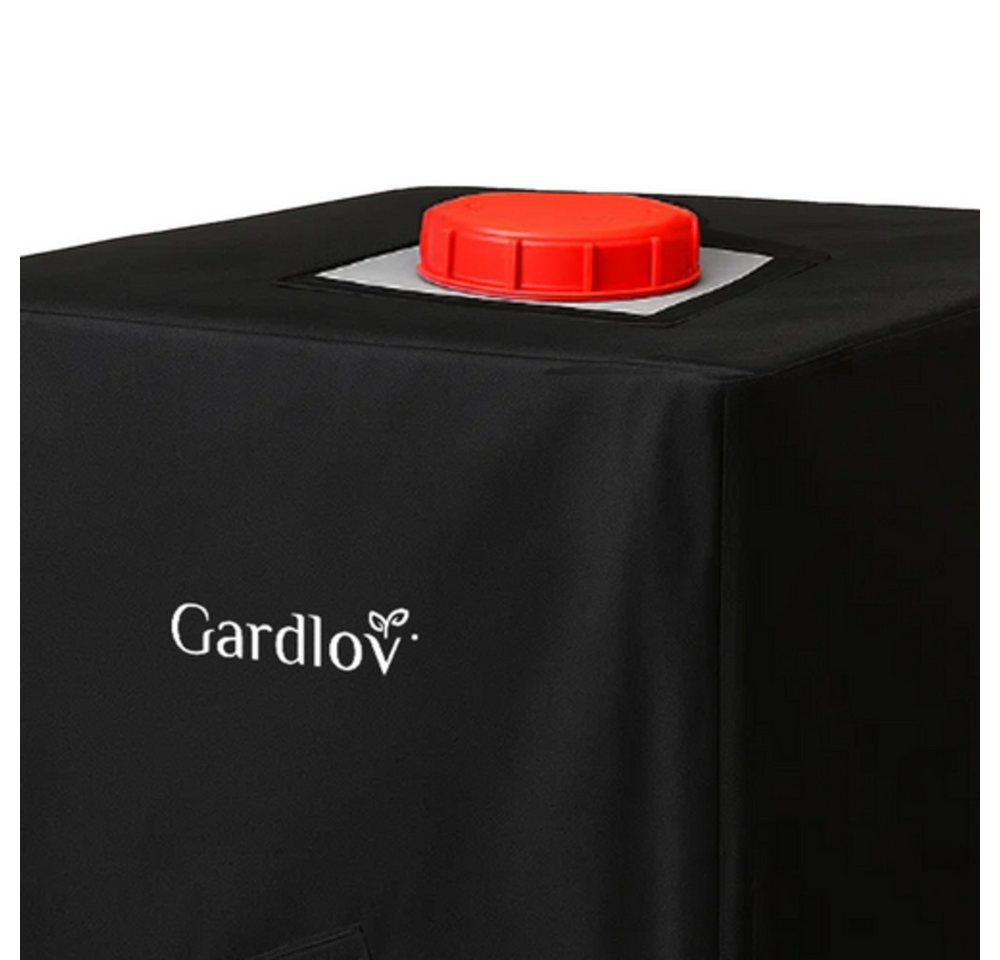 Gardlov Schutzplane 1000L Tankabdeckung Planenabdeckung (Spar-Set, 1-St., Schonwaschgang), 4 Schnallen fixieren die Abdeckung stabil am Container
