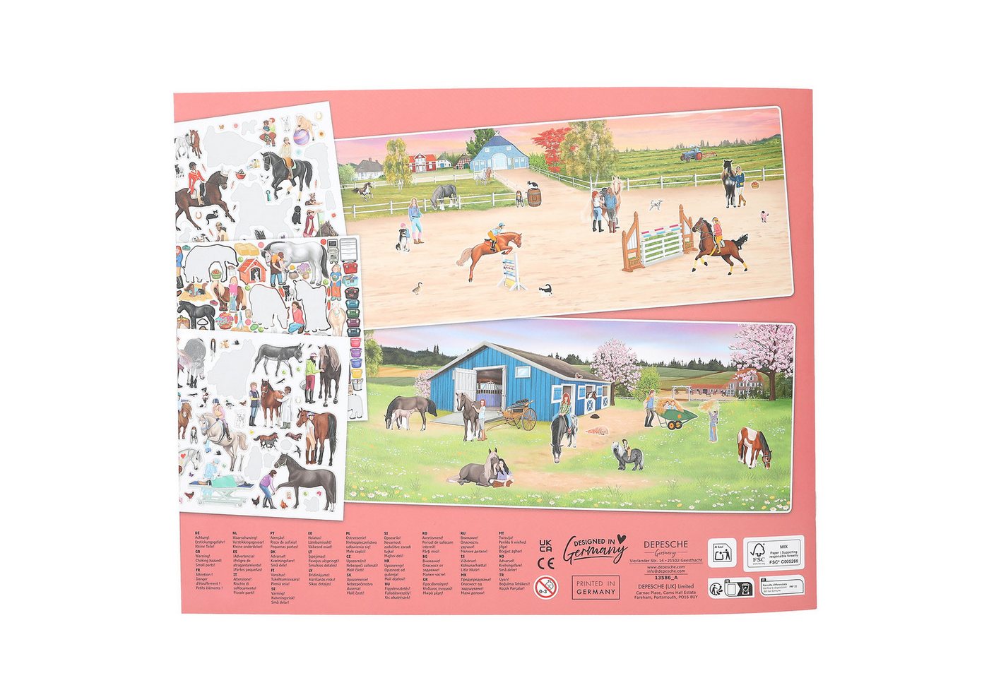 Depesche Stickerbuch DEPESCHE Stickerbuch Create Your Happy Horses