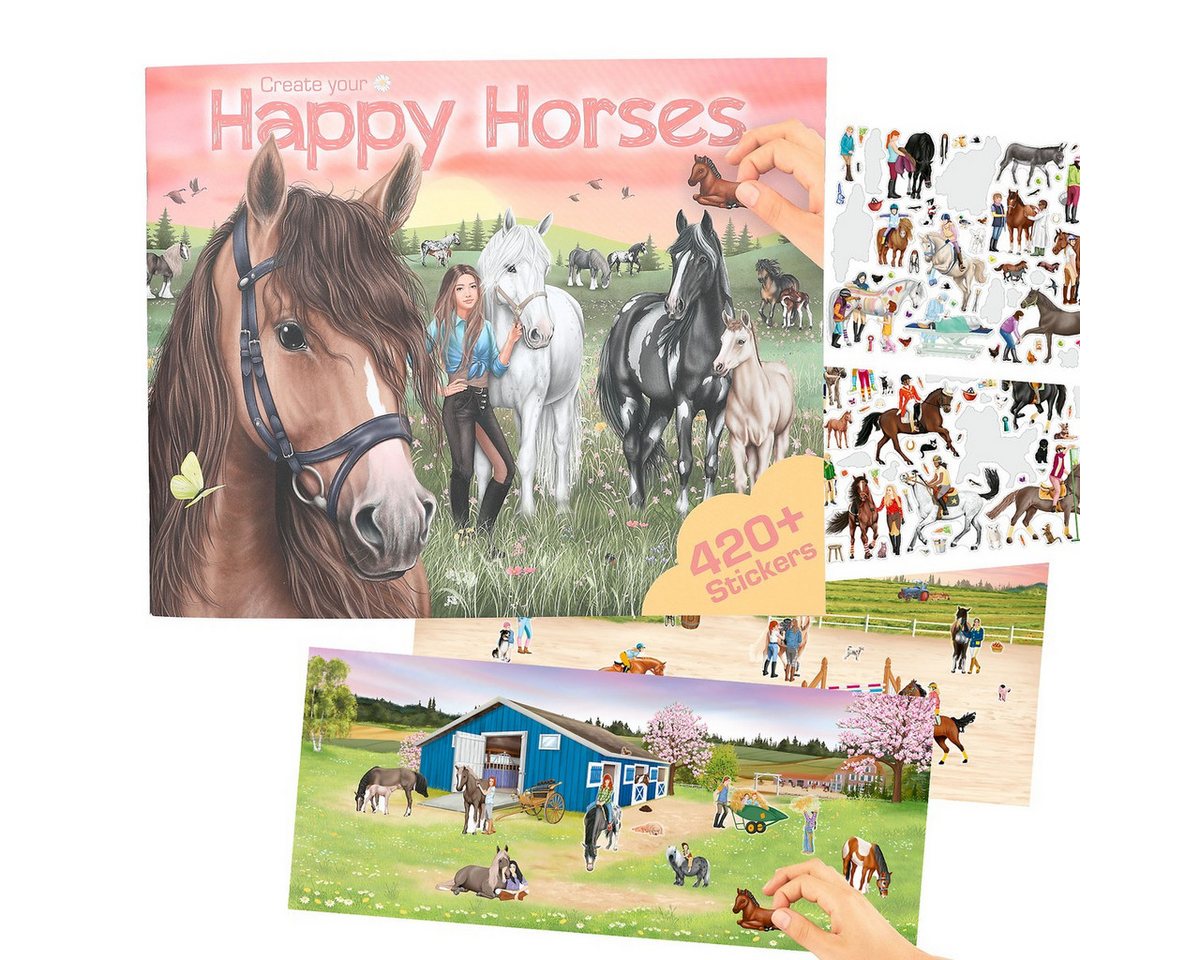 Depesche Stickerbuch DEPESCHE Stickerbuch Create Your Happy Horses Bild 4
