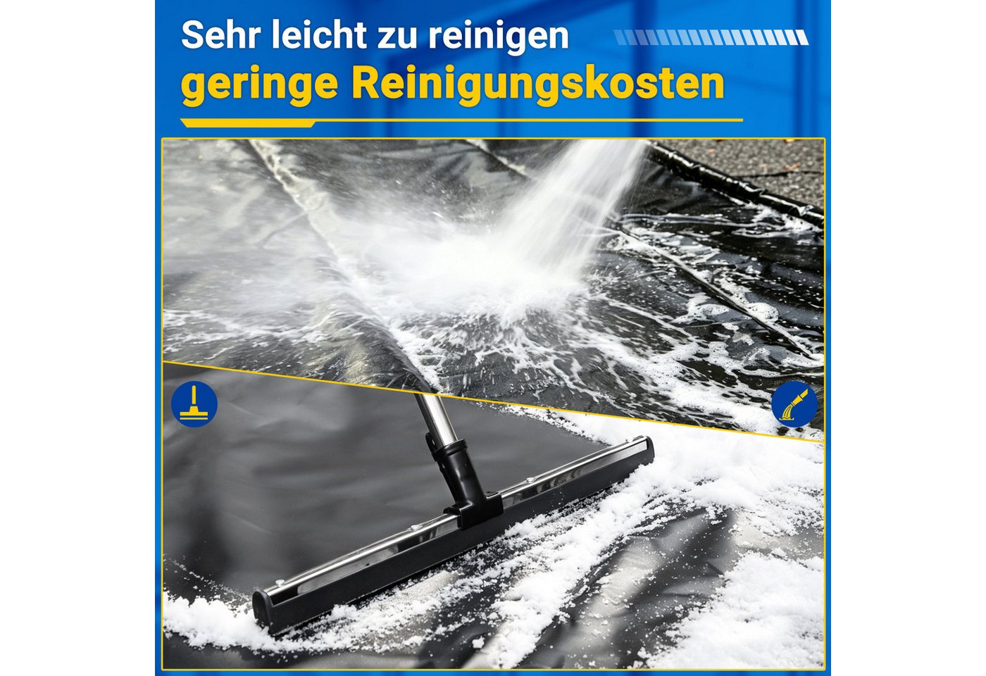 Clanmacy Bodenschutzmatte Garagenbodenmatte Rutschfeste Garagenmatte, wasserdichte PVC Automatte Bild 3