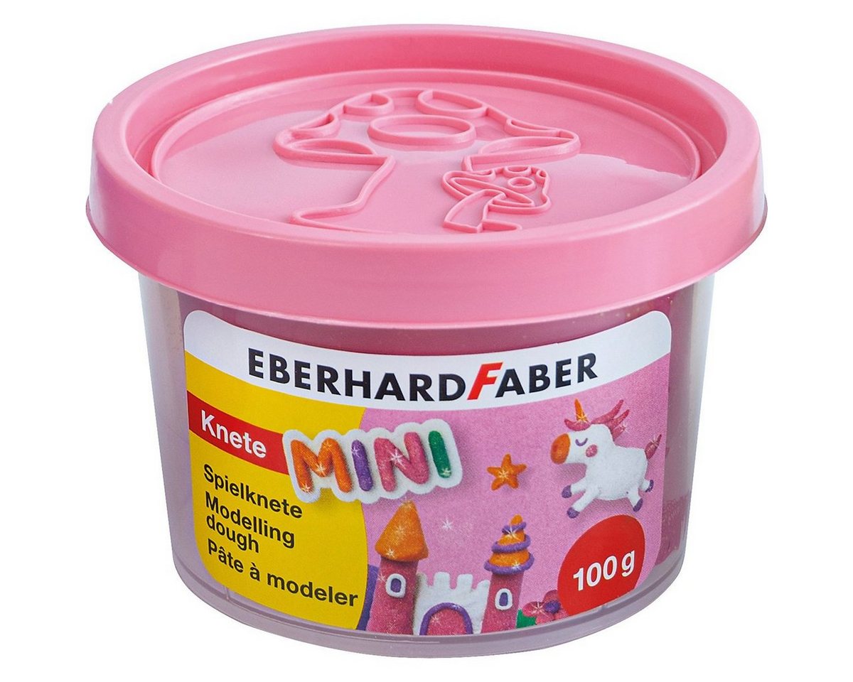 Eberhard Faber Knete Spielknete Glitzereffekt grün, rosa, lila, orange - 4x 100g