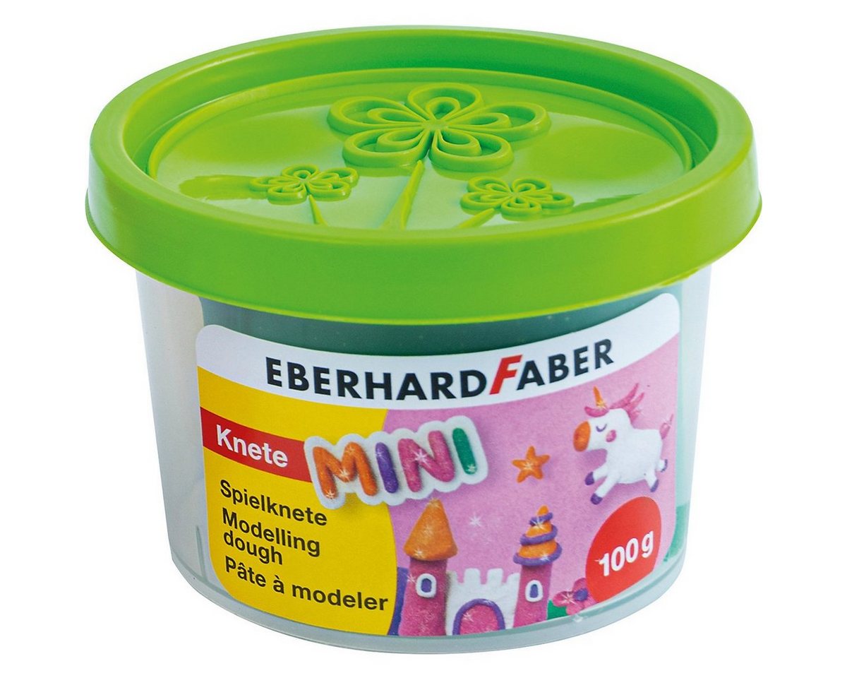 Eberhard Faber Knete Spielknete Glitzereffekt grün, rosa, lila, orange - 4x 100g Bild 3