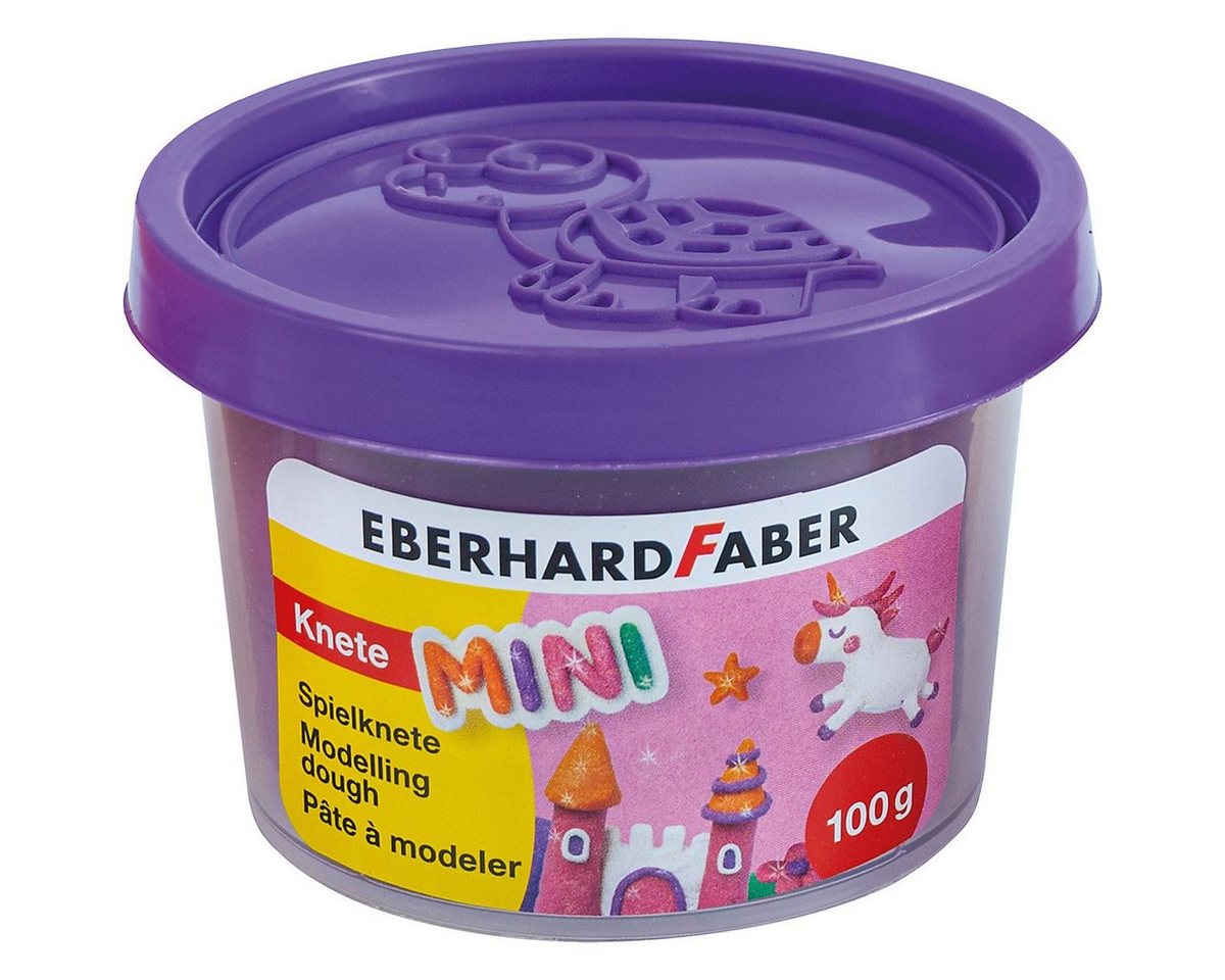 Eberhard Faber Knete Spielknete Glitzereffekt grün, rosa, lila, orange - 4x 100g Bild 5