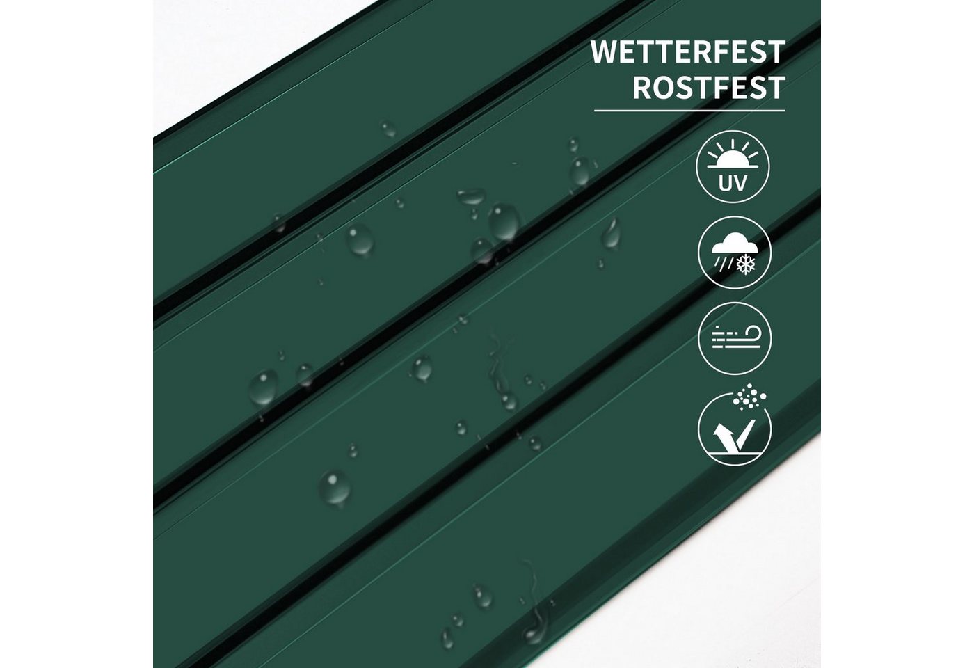 Mondeer Wellplatte Dachplatten(12-tlg), (12-St), 12x Trapezblech 115cm x 45cm verzinkt Profilblech Dachblech Bild 5