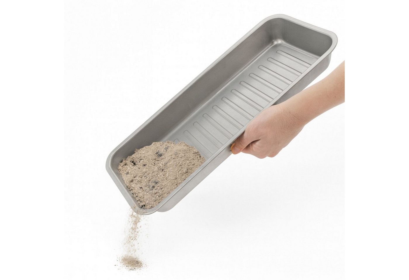 BURI Tropfschale Grillschale Kohleschale Universal Fettwanne 66x27cm Alu Auffangschale Bild 2