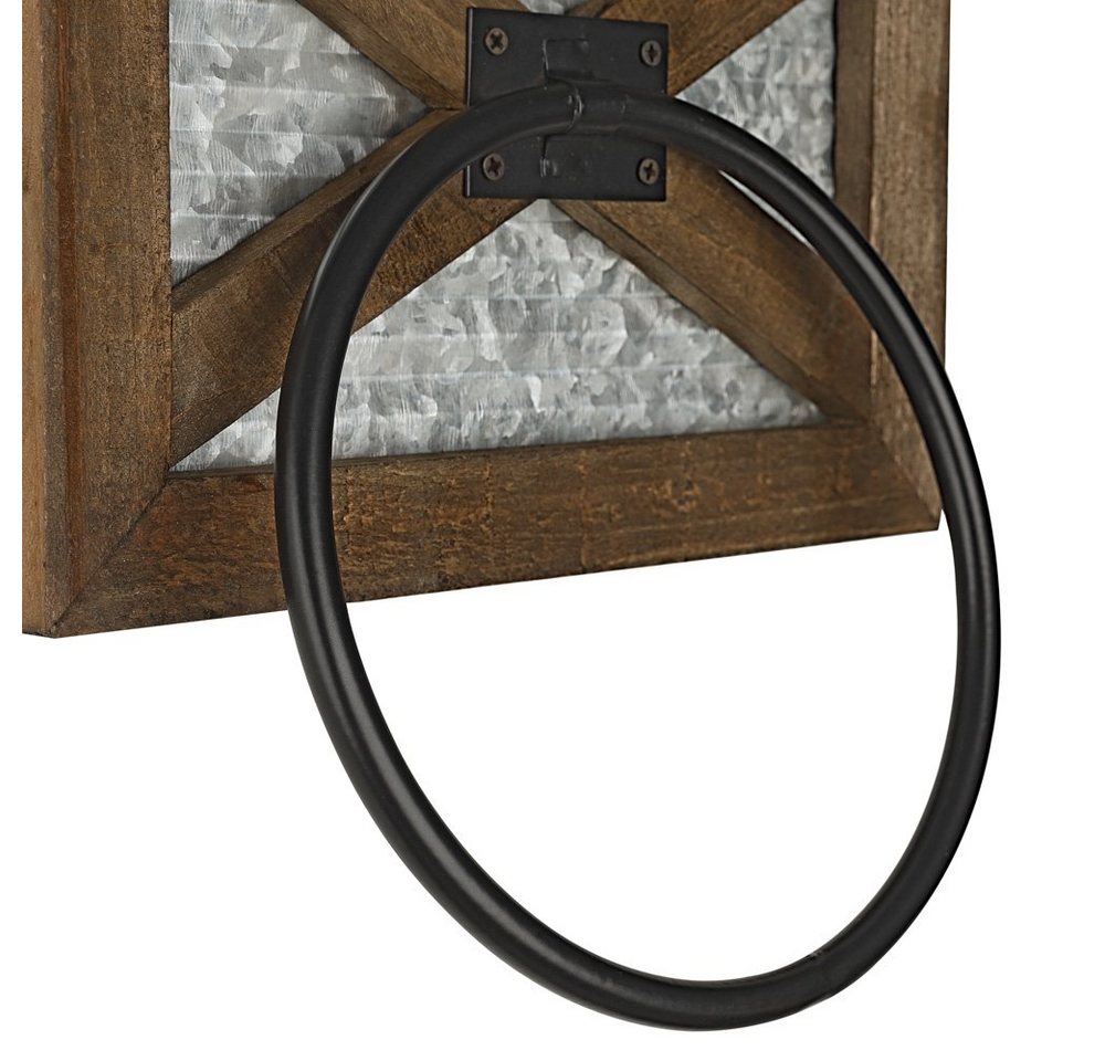 Melko Handtuchhalter Handtuchring Handtuchhaken Handtuchstange Handtuchhalter, Massivholz