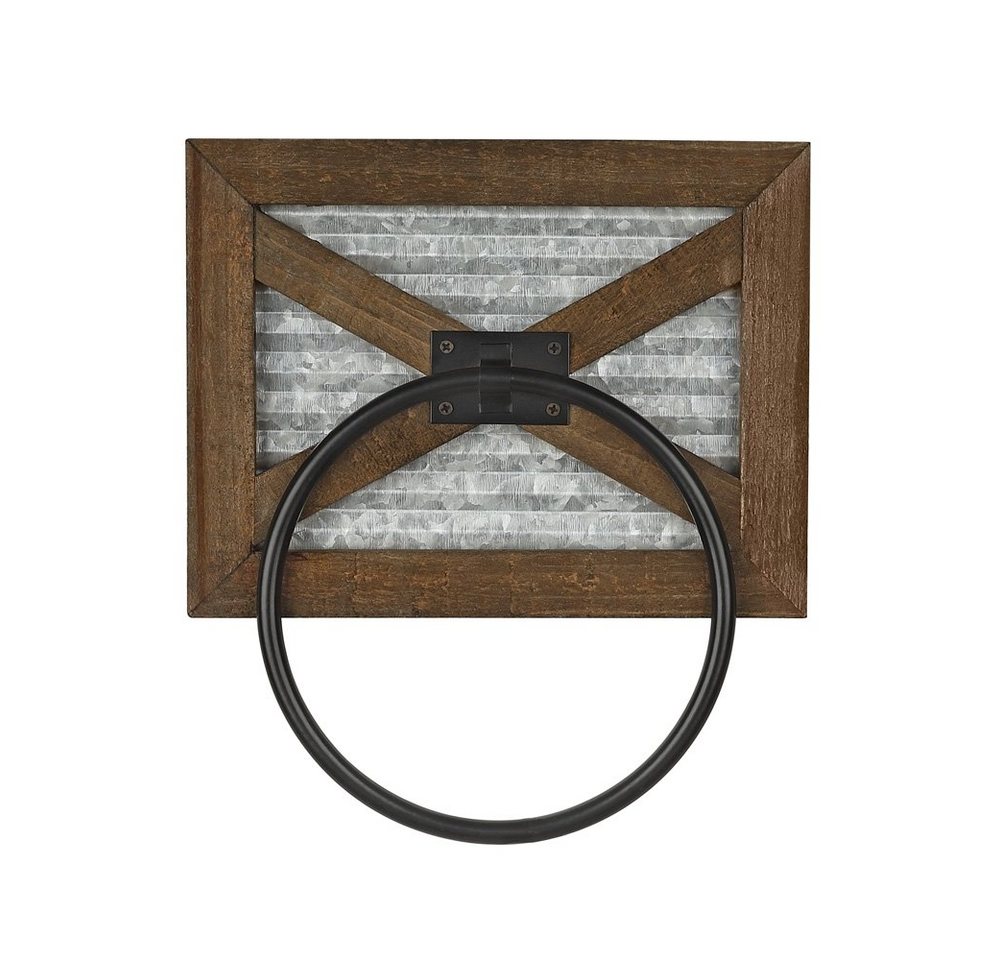 Melko Handtuchhalter Handtuchring Handtuchhaken Handtuchstange Handtuchhalter, Massivholz Bild 5