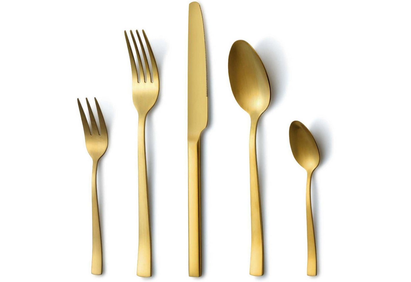 LuxusKollektion Besteck-Set Besteck Edelstahl Gold 6er Gabel Löffel 30 Teilig Gold 30 teilig Bild 4