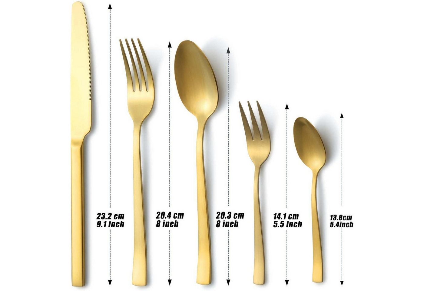 LuxusKollektion Besteck-Set Besteck Edelstahl Gold 6er Gabel Löffel 30 Teilig Gold 30 teilig Bild 5