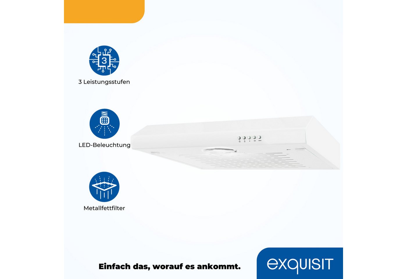 exquisit Unterbauhaube UBH 08-2.2 UBH 08-2.2, Dezente Unterbauhaube – leise, zeitlos & einfach für jede Küche Bild 3