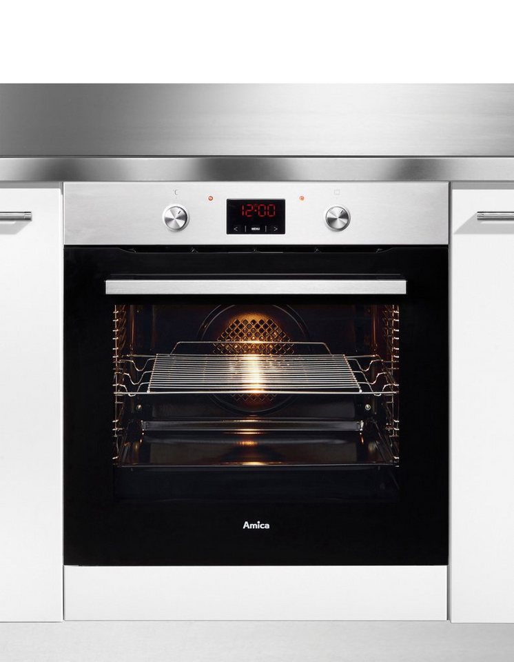 Amica Backofen EBX 943 625 E, mit Teleskopauszug nachrüstbar, Simple Steam, Schnell startklar, einfach sauber und angenehm sicher beim Backen Bild 3