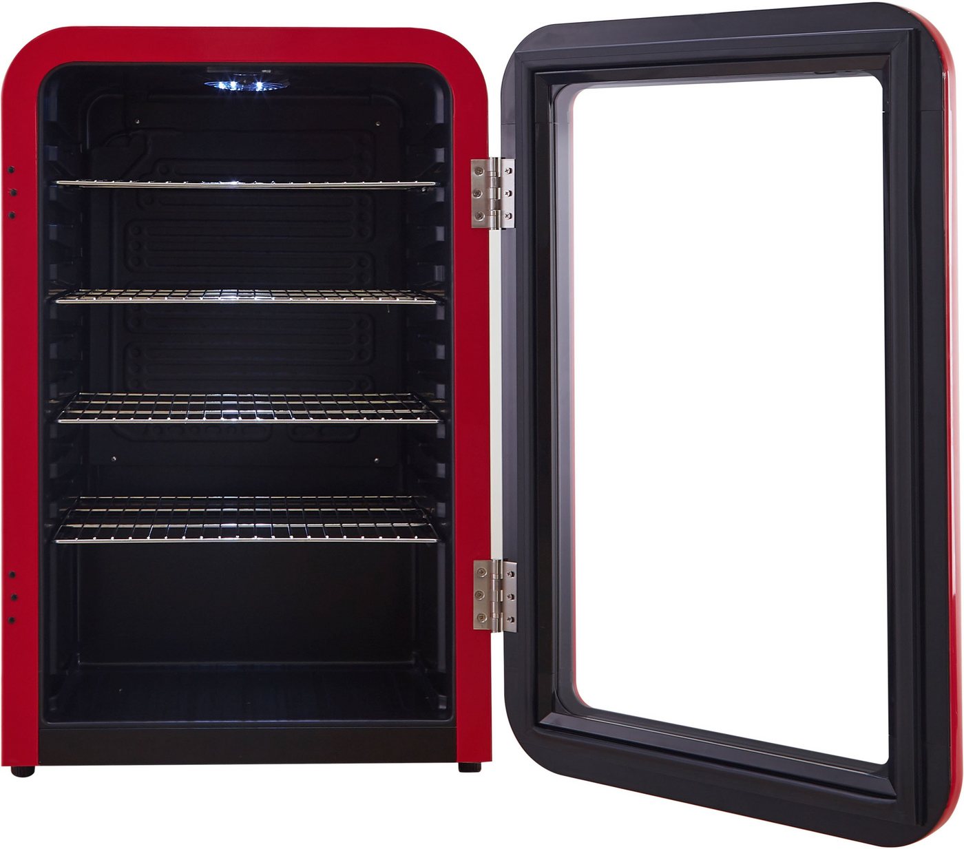 Hanseatic Getränkekühlschrank HBC115ERRH red, 83,5 cm hoch, 55 cm breit, inkl. 3 Jahre Herstellergarantie