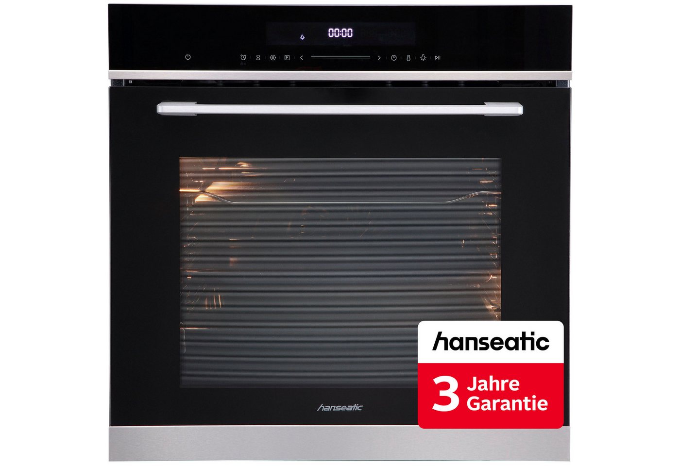 Hanseatic Pyrolyse Backofen HBO7213PA1, Pyrolyse-Selbstreinigung, inkl. 3 Jahre Herstellergarantie Bild 4