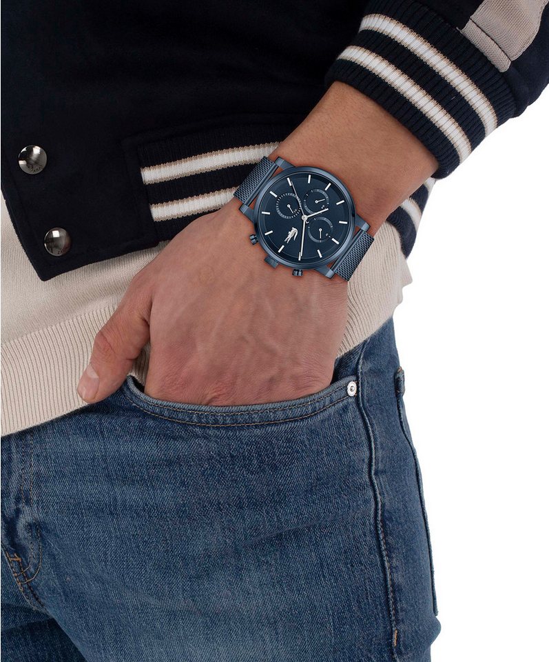 Lacoste Multifunktionsuhr Replay 2011484, Quarzuhr, Armbanduhr, Herrenuhr, Edelstahlarmband, analog Bild 3