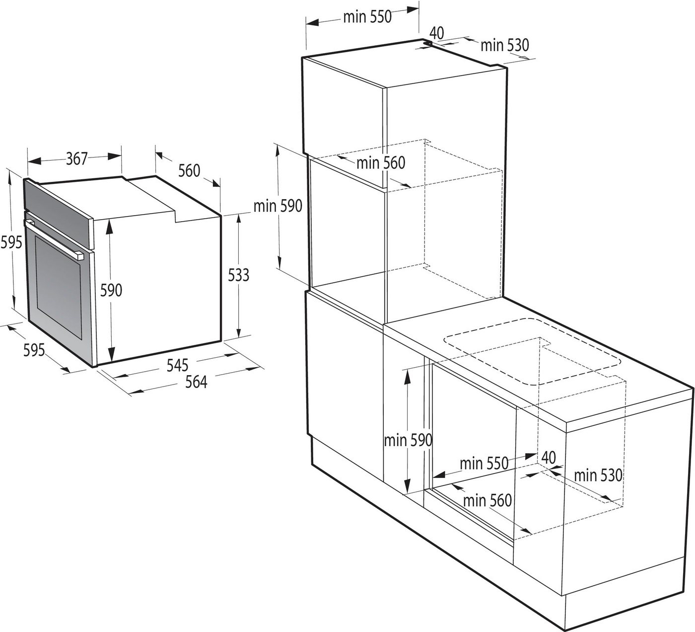 GORENJE Backofen BPSA 6747, mit 2-fach-Teleskopauszug, AirFry-Funktion Bild 4