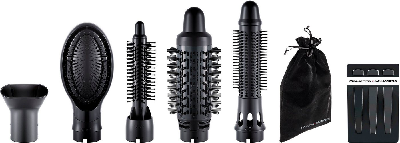 Rowenta Warmluftbürste Rowenta x Karl Lagerfeld Express Style Warmluftbürste, 5-in-1 Bürste, Keratin & Glow-Beschichtung, konstanter Luftstrom, CF635L Bild 5