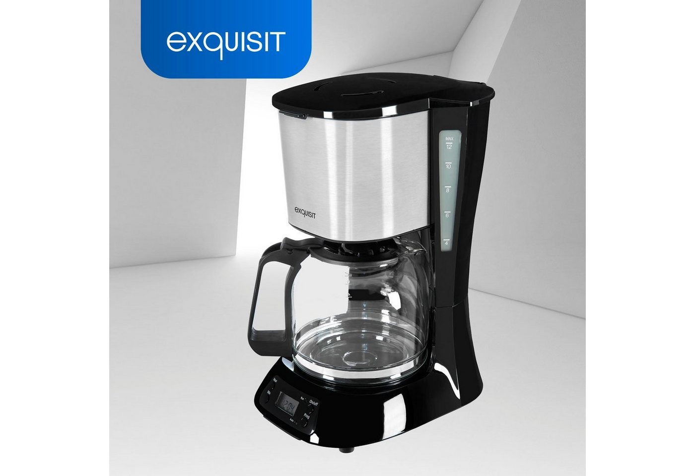 exquisit Filterkaffeemaschine KA 6119 isw, 1,5l Kaffeekanne, Papierfilter 1x4 Bild 3