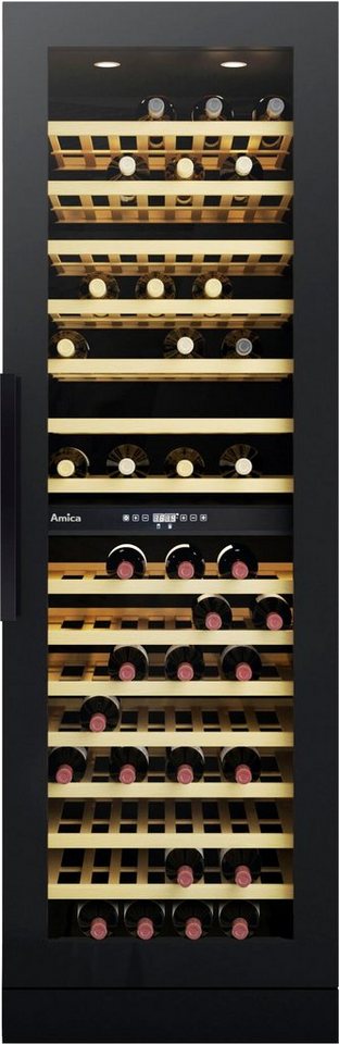 Amica Weinkühlschrank WK 348 100 S,für 117 Standardflaschen á 0,75l, Standkühlschrank Bild 4
