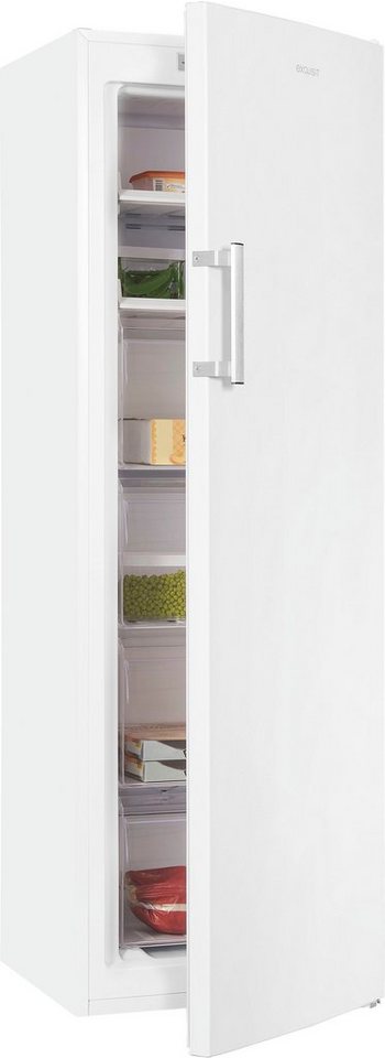 exquisit Gefrierschrank GS271-NF-H-040D weiss, 170,5 cm hoch, 54 cm breit, 4*-Gefrierschrank No Frost mit LED-Anzeige & praktischem Griff Bild 5