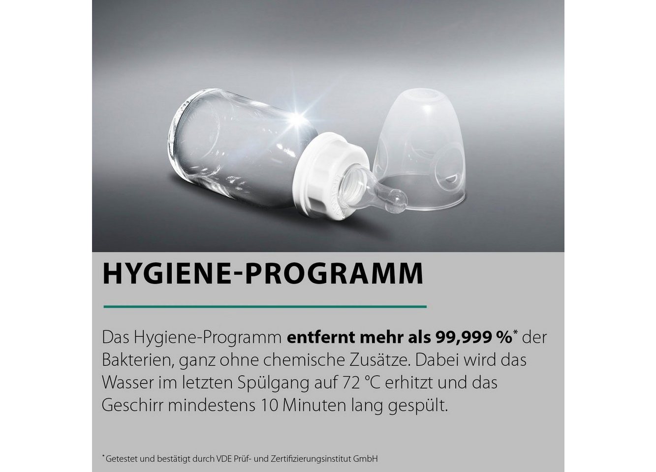 BAUKNECHT Standgeschirrspüler B2F HD624 A, 14 Maßgedecke, Vollwasserschutz – das Extra-Plus an Sicherheit Bild 3