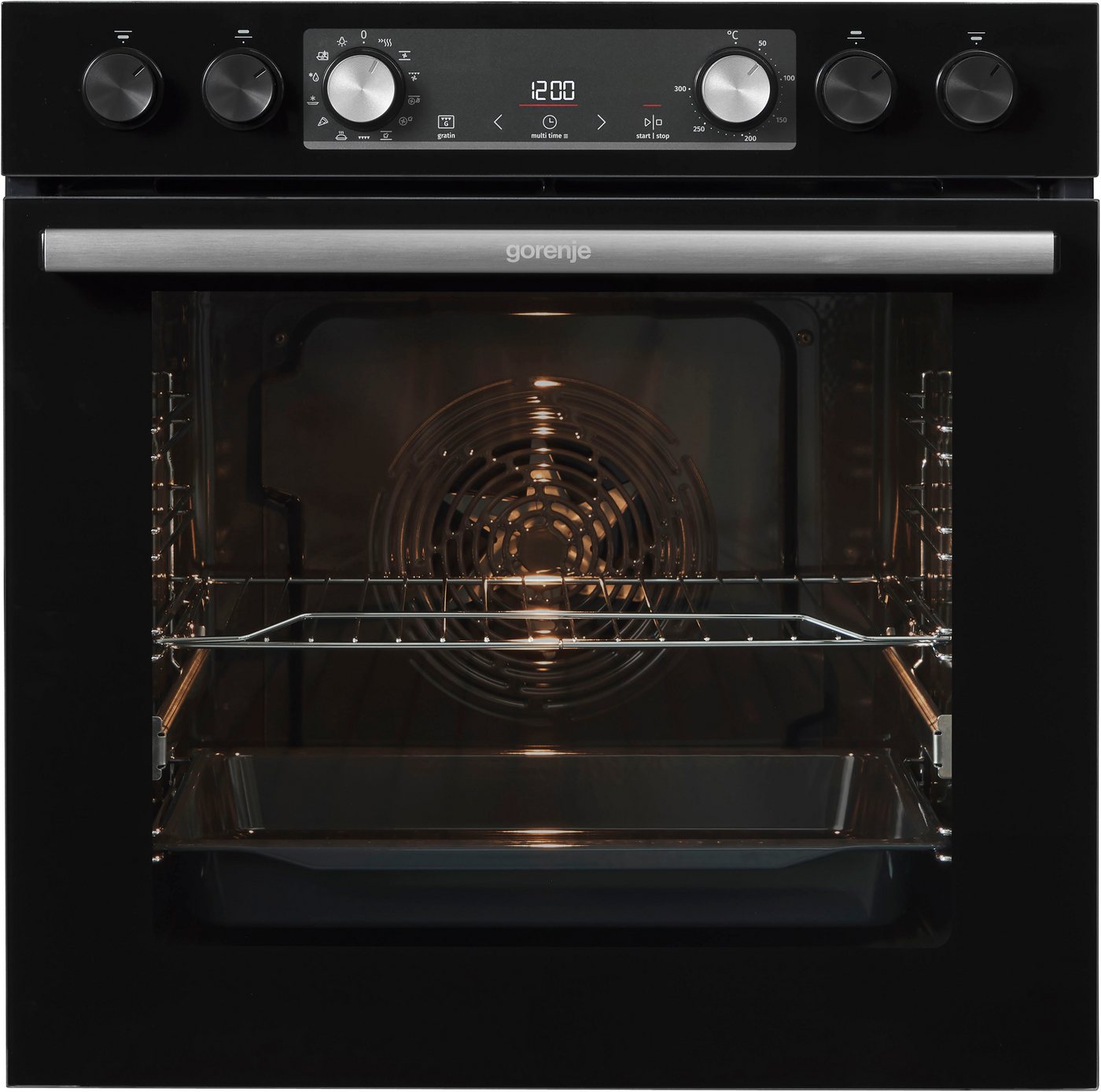 GORENJE Induktions Herd-Set Black Set 5 Induktion, mit 1-fach-Teleskopauszug, Aqua Clean, BigSpace. Mehr Platz für große Gerichte Bild 2