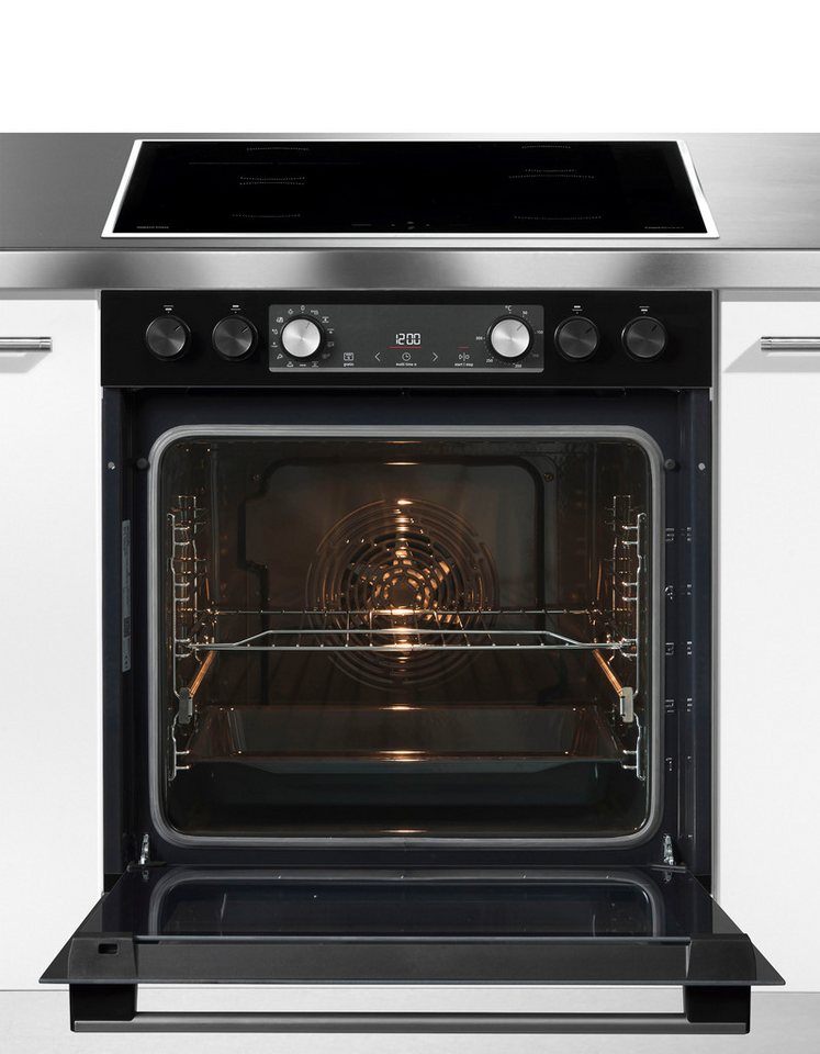 GORENJE Induktions Herd-Set Black Set 5 Induktion, mit 1-fach-Teleskopauszug, Aqua Clean, BigSpace. Mehr Platz für große Gerichte Bild 4