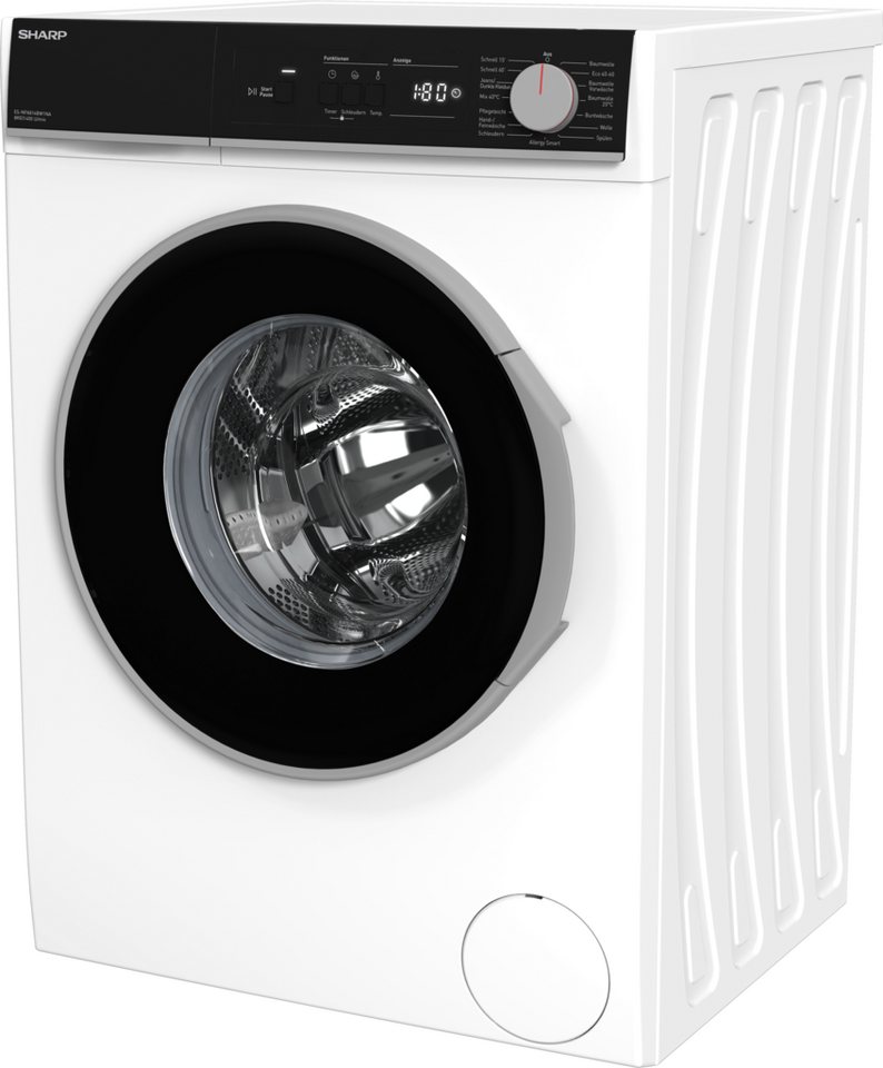 Sharp Waschmaschine ES-NFA814BW1NA-DE, 8 kg, 1400 U/min Bild 2