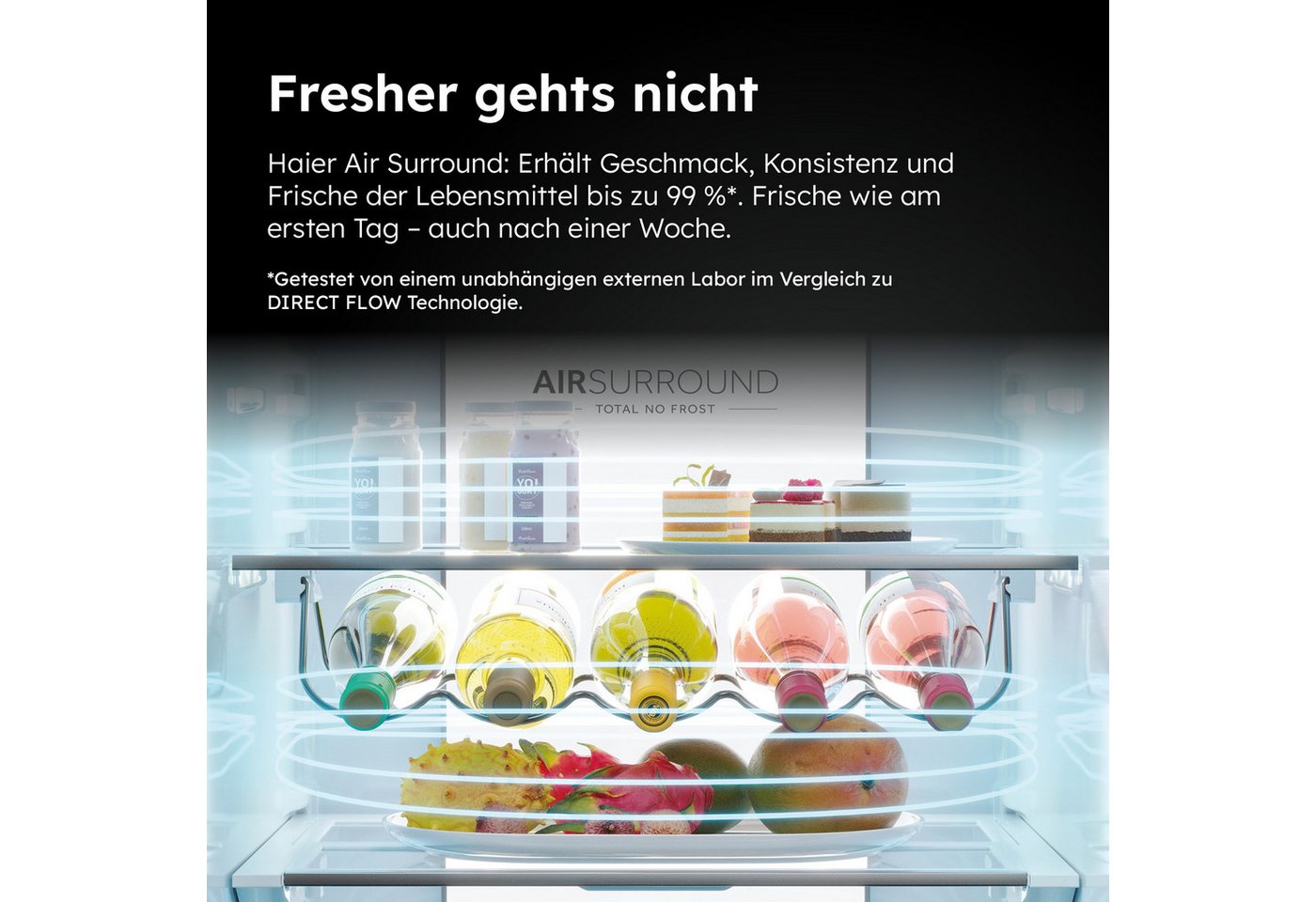 Haier Kühl-/Gefrierkombination Combi 2D 60 HDPW7620AANPK, 205 cm hoch, 59,5 cm breit, Absolut effizient: Nur 92 kWh jährlicher Energieverbrauch Bild 4