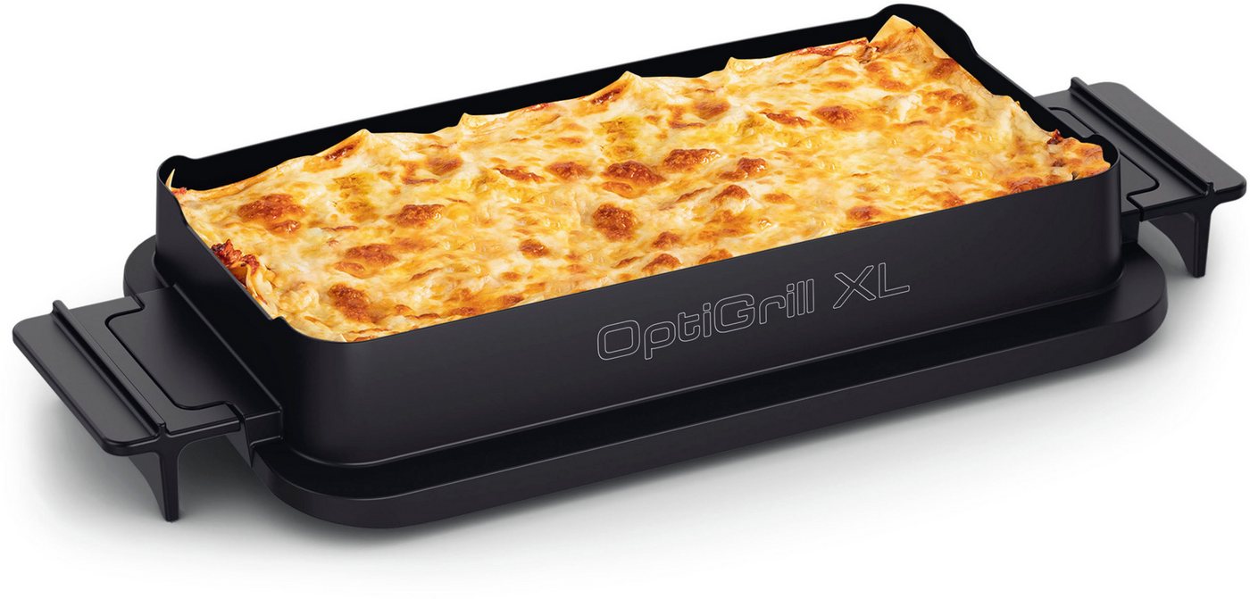 Tefal Backeinsatz XA7358 OptiGrill Backschale XL, Zubehör für OptiGrill 2in1 XL GC782D, komp. mit OptiGrill 2in1 XL, antihaftbeschichteter Alu-druckguss Bild 5