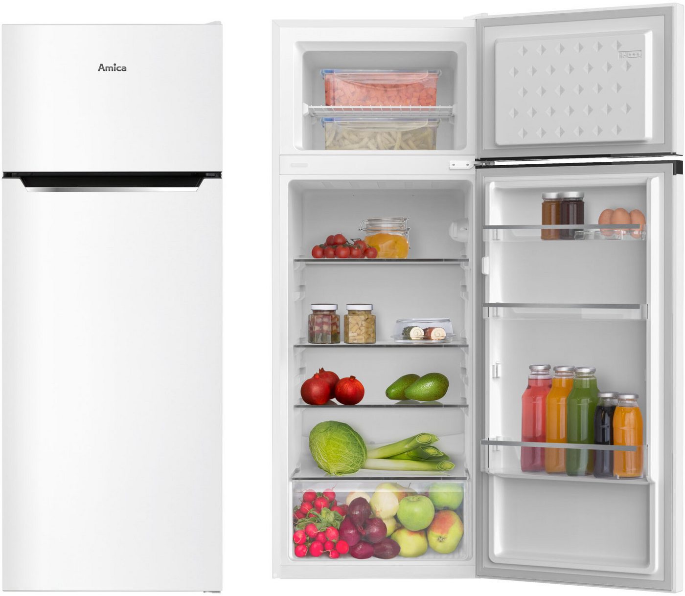 Amica Top Freezer DT 374 170 W, 142,8 cm hoch, 54 cm breit Bild 3