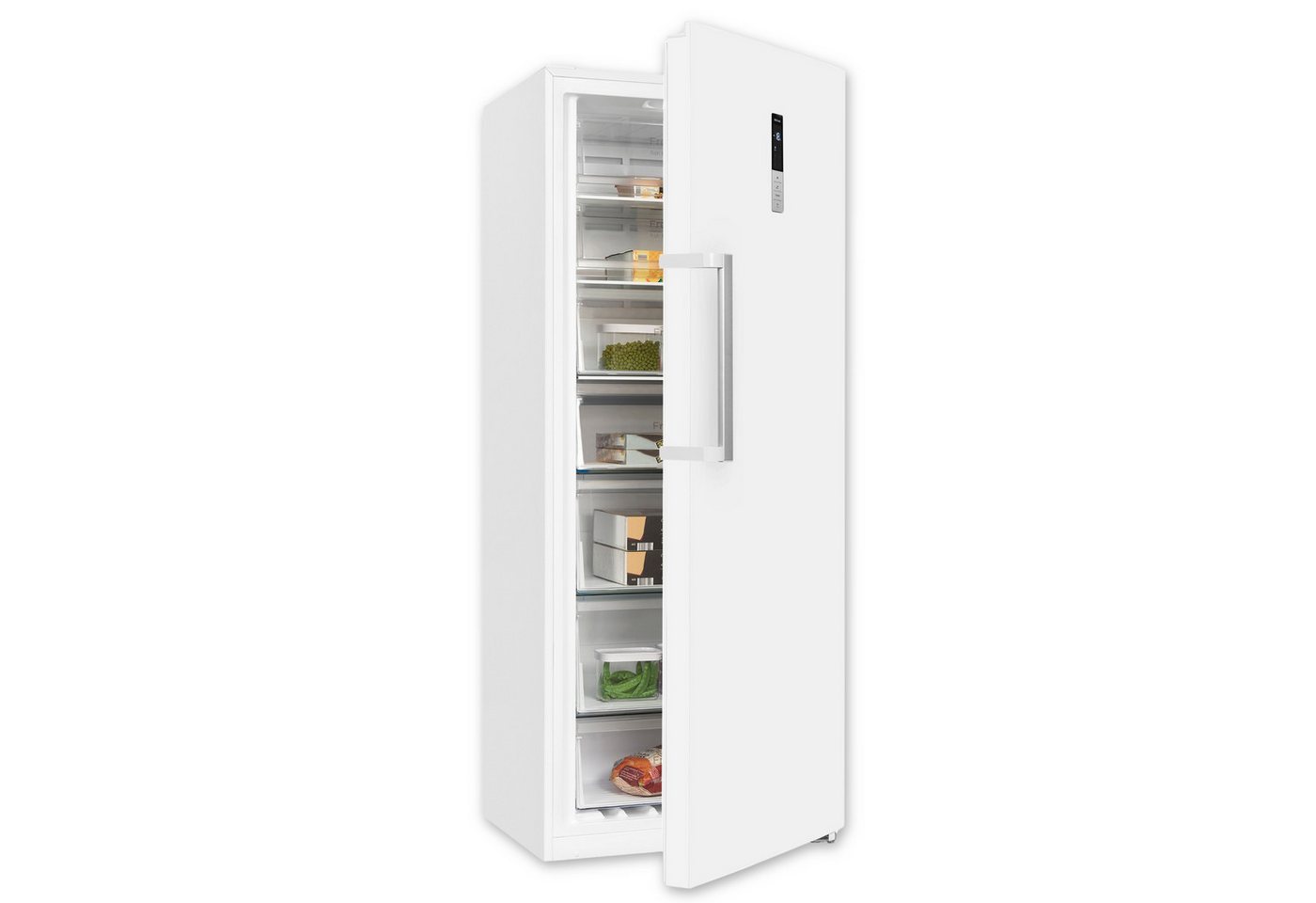 exquisit Gefrierschrank GS380-NF-H-050E weiss, 185,5 cm hoch, 71 cm breit, 380 L Gefrierschrank: No-Frost, 4-Sterne & flexibel mit LED-Licht Bild 4