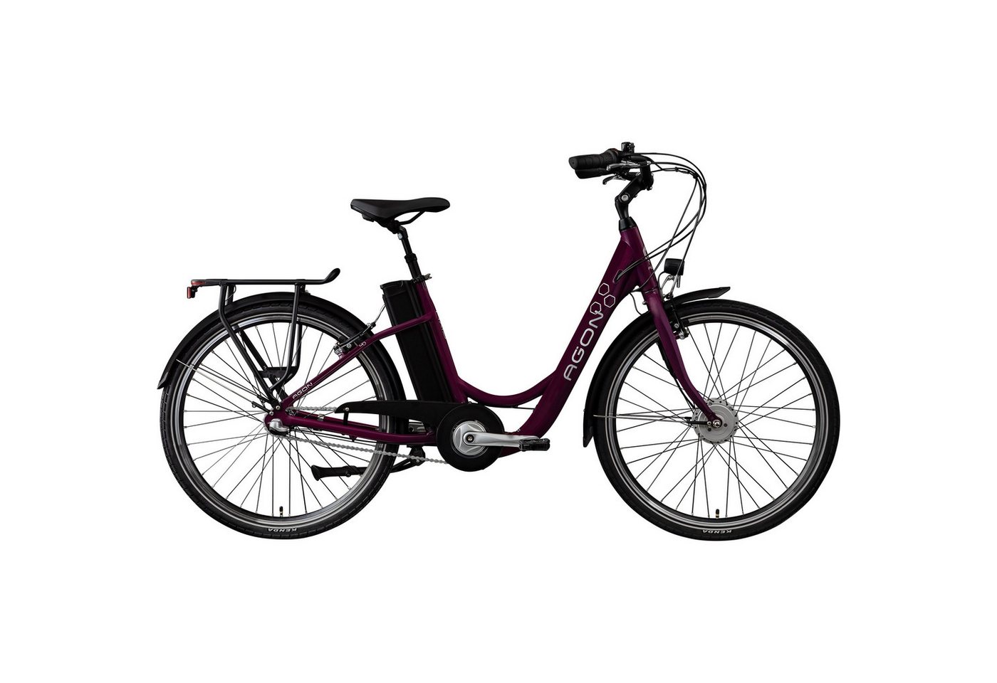 AGON E-Bike Cityrad Axis, 3 Gang, Nabenschaltung, Frontmotor, 536 Wh, Pedelec, Elektrofahrrad für Damen u. Herren Bild 5