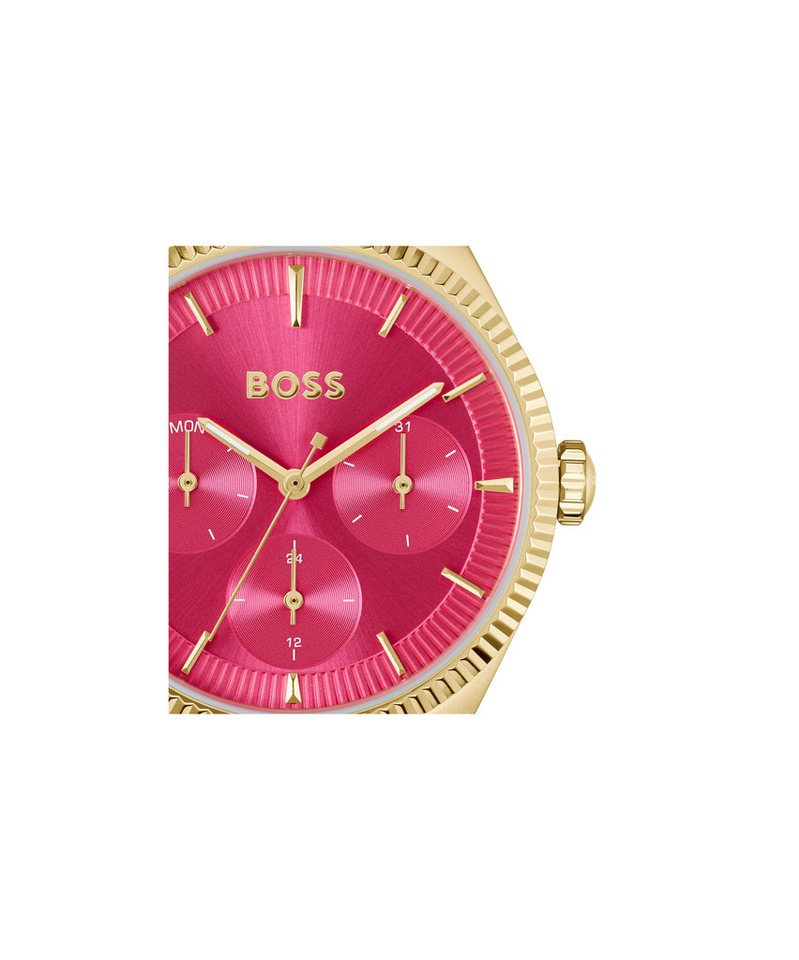 BOSS Multifunktionsuhr SAGE SPORT 1502805, Quarzuhr, Armbanduhr, Damenuhr, Edelstahlarmband, analog Bild 4