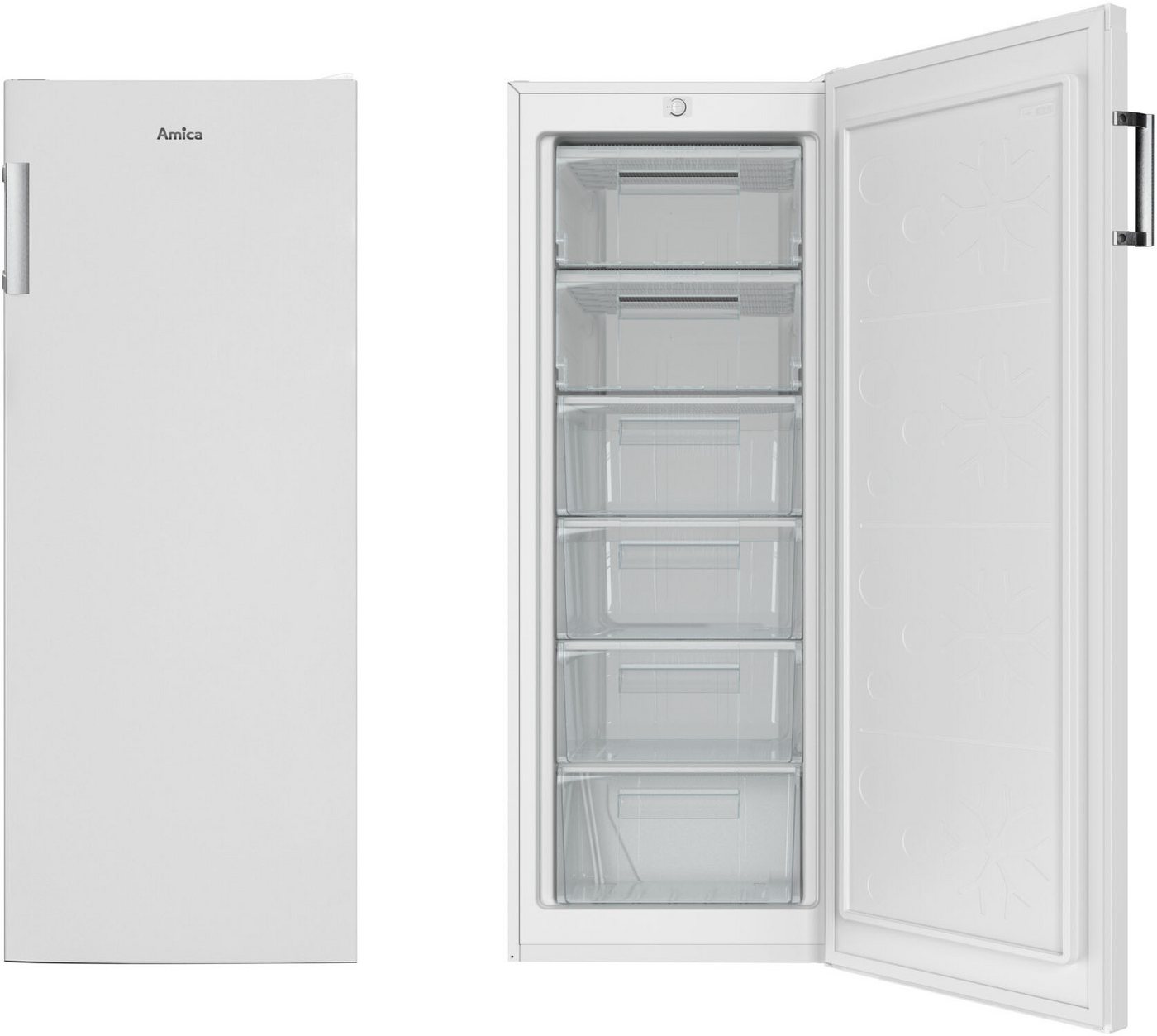 Amica Gefrierschrank GS 324 190 W, 144 cm hoch, 54 cm breit Bild 4