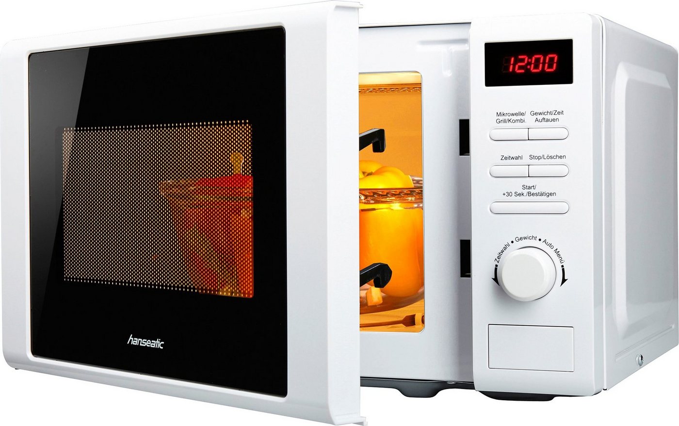 Hanseatic Mikrowelle AG720CGE-PM, 2 in 1, Grill, Mikrowelle, 20 l, inkl. 3 Jahre Herstellergarantie Bild 4