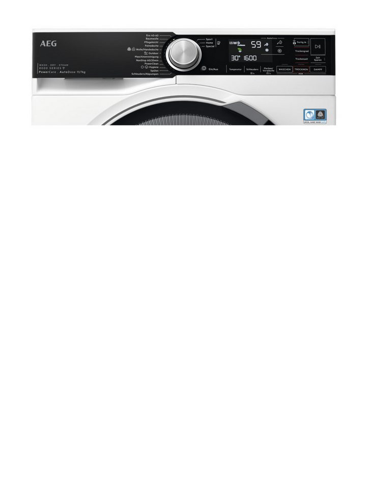 AEG Waschtrockner 8000 PowerCare® LWR8D80610, 11 kg, 7 kg, 1600 U/min, AutoDose: Automatische Dosierung, spart bis zu 60% Waschmittel Bild 5