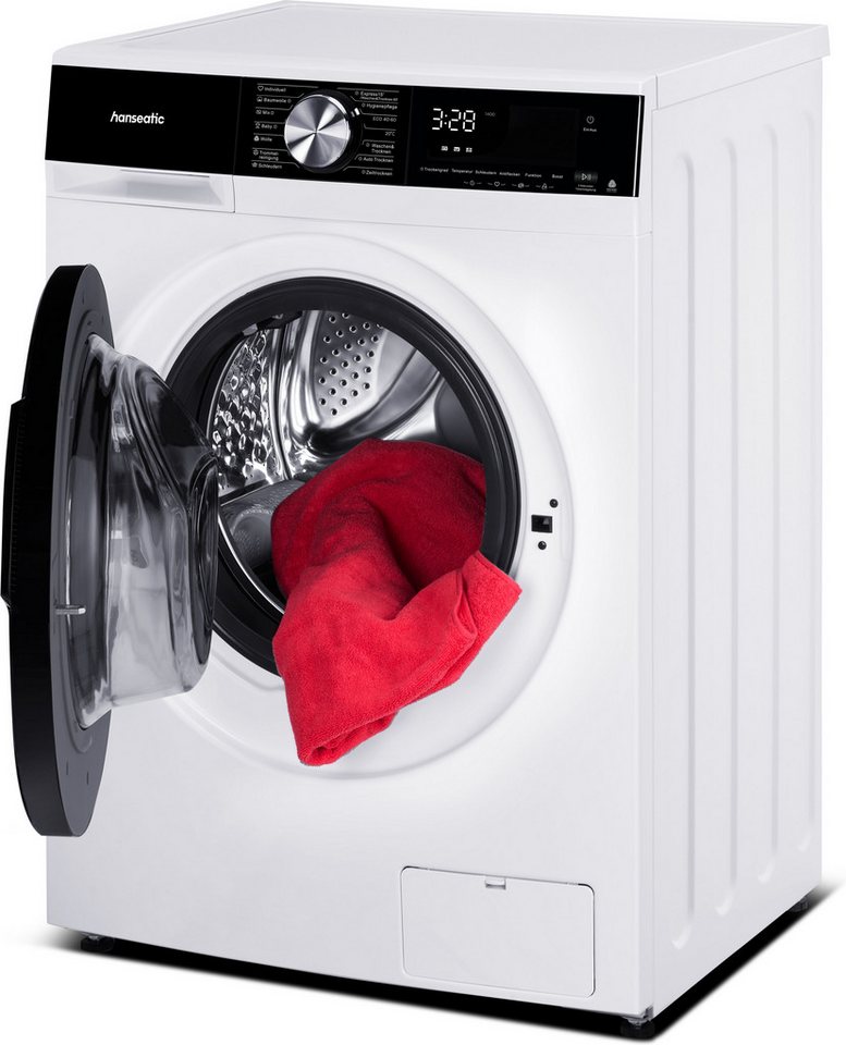 Hanseatic Waschtrockner HWDM1107BD, 10 kg, 7 kg, 1400 U/min, inkl. 3 Jahre Herstellergarantie Bild 5