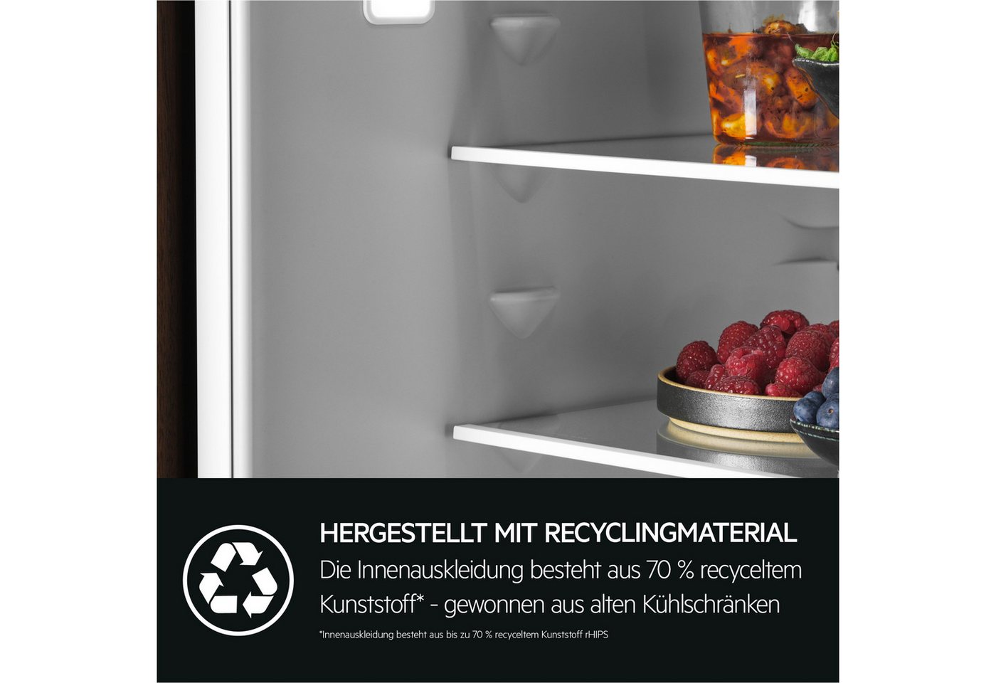 AEG Einbaukühlschrank 6000 TK6DS18WEC, 176,9 cm hoch, 55,7 cm breit, Kühlschrank aus recyceltem Kunststoff Bild 4