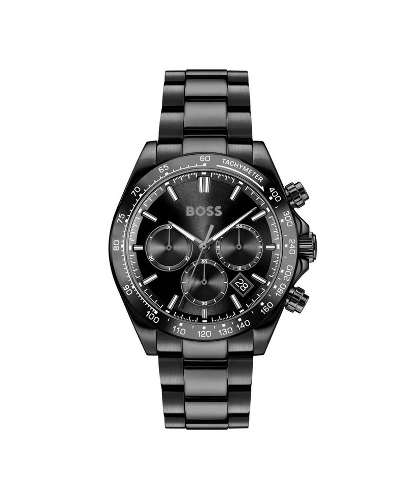 BOSS Multifunktionsuhr HERO 2.0 1514271, Quarzuhr, Armbanduhr, Herrenuhr, Edelstahlarmband, analog, Tag