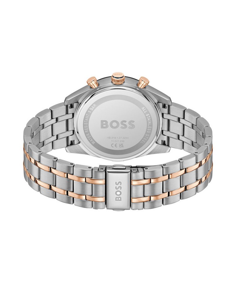BOSS Multifunktionsuhr TOURMASTER 1514288, Quarzuhr, Armbanduhr, Herrenuhr, Edelstahlarmband, analog, Tag Bild 4