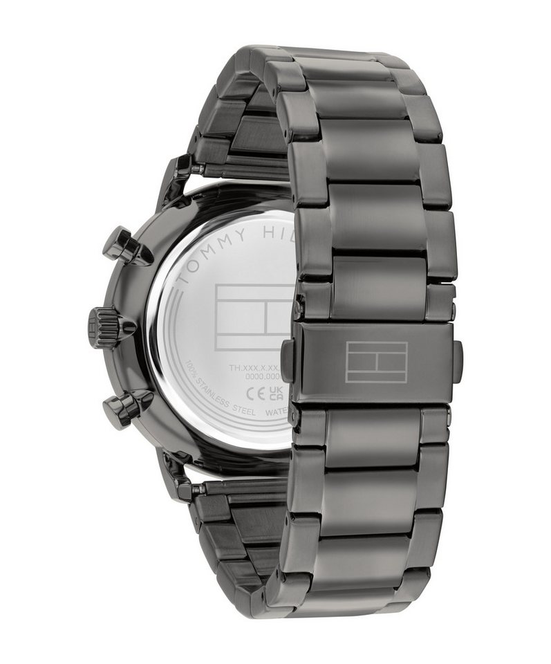 Tommy Hilfiger Multifunktionsuhr LEGEND 1710707, Quarzuhr, Armbanduhr, Herrenuhr, Edelstahlarmband, analog, Tag Bild 2