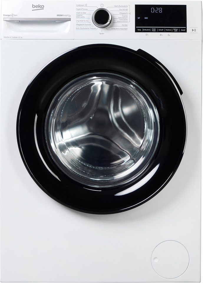 BEKO Waschtrockner BM3DT4844W1, 8 kg, 5 kg, 1400 U/min, Waschen & Trocknen in einem: 8 kg / 5 kg, Dampffunktion Bild 4