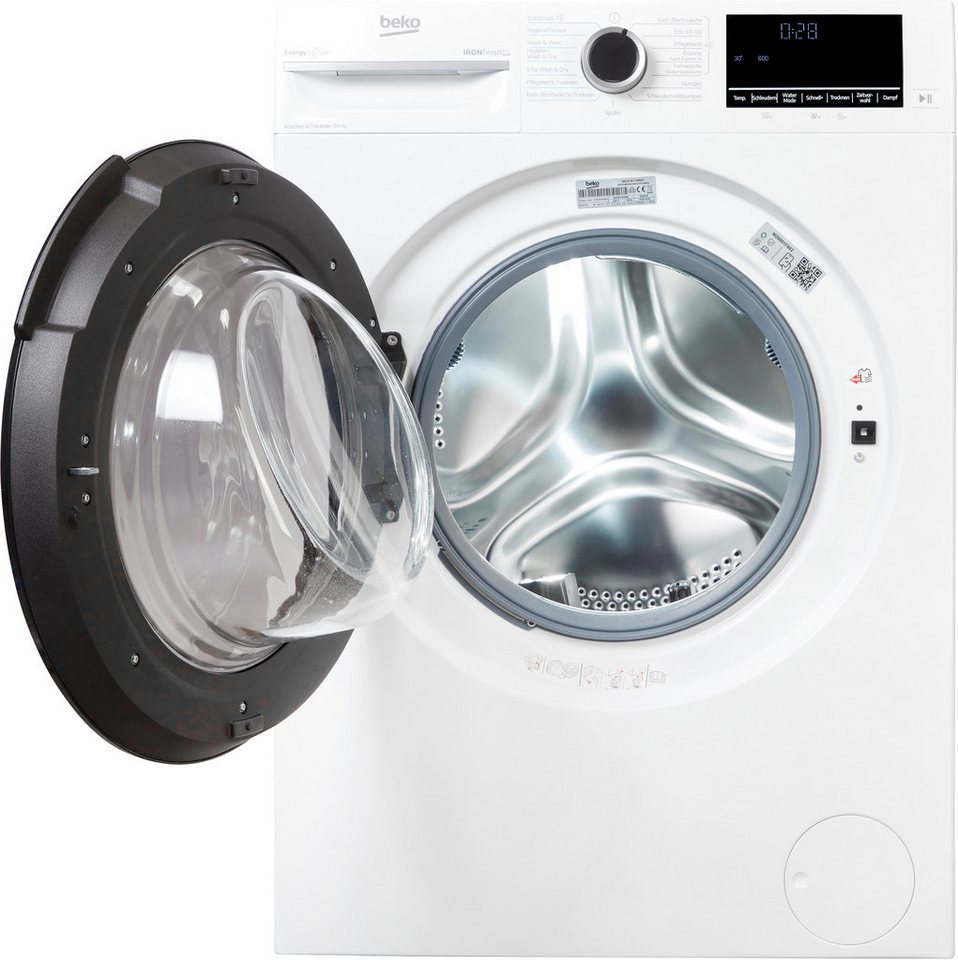 BEKO Waschtrockner BM3DT4944W, 9 kg, 6 kg, 1400 U/min, Waschen & Trocknen in einem: 9 kg / 6 kg, Dampffunktion Bild 3