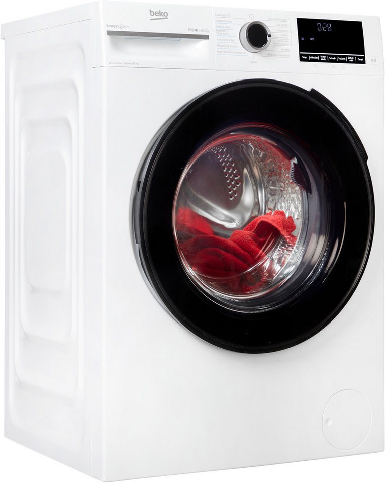 BEKO Waschtrockner BM3DT4944W, 9 kg, 6 kg, 1400 U/min, Waschen & Trocknen in einem: 9 kg / 6 kg, Dampffunktion Bild 4