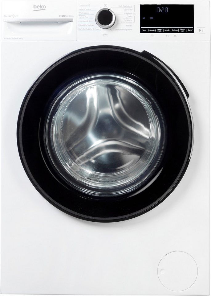 BEKO Waschtrockner BM3DT4944W, 9 kg, 6 kg, 1400 U/min, Waschen & Trocknen in einem: 9 kg / 6 kg, Dampffunktion Bild 5