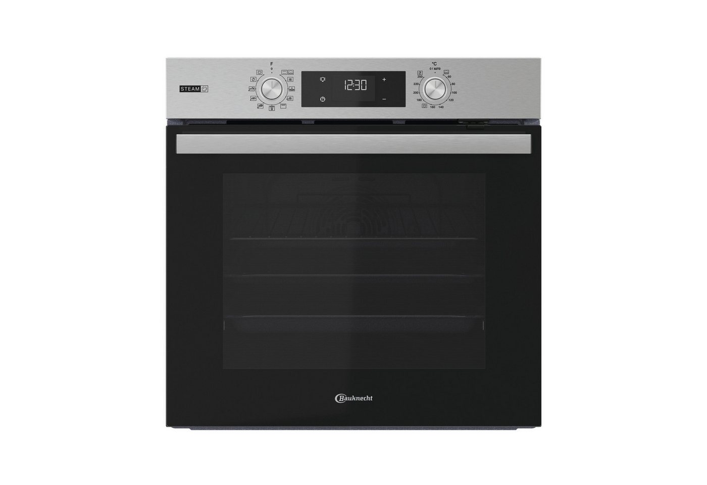 BAUKNECHT Backofen-Set BAKO 780 Steam IND IN, mit 1-fach-Teleskopauszug, Hydrolyse, GentleSteam – für ein saftiges Inneres und ein knuspriges Äußeres Bild 3